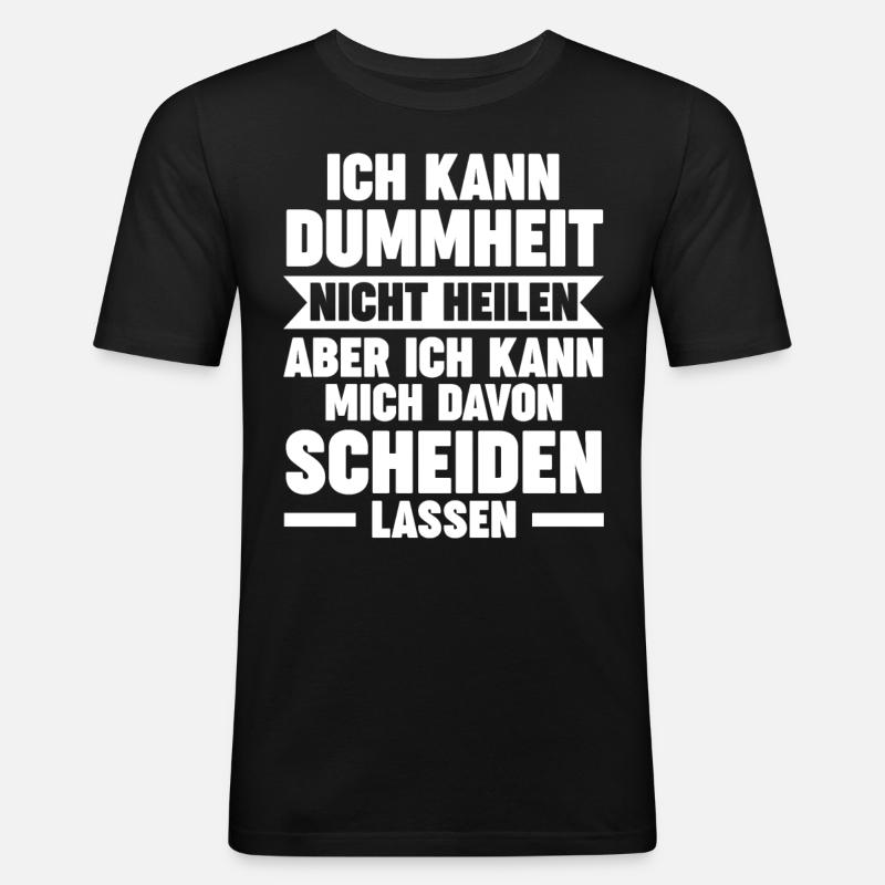 Scheidungsparty Geschieden Scheidung - Männer Slim Fit T-Shirt - Schwarz