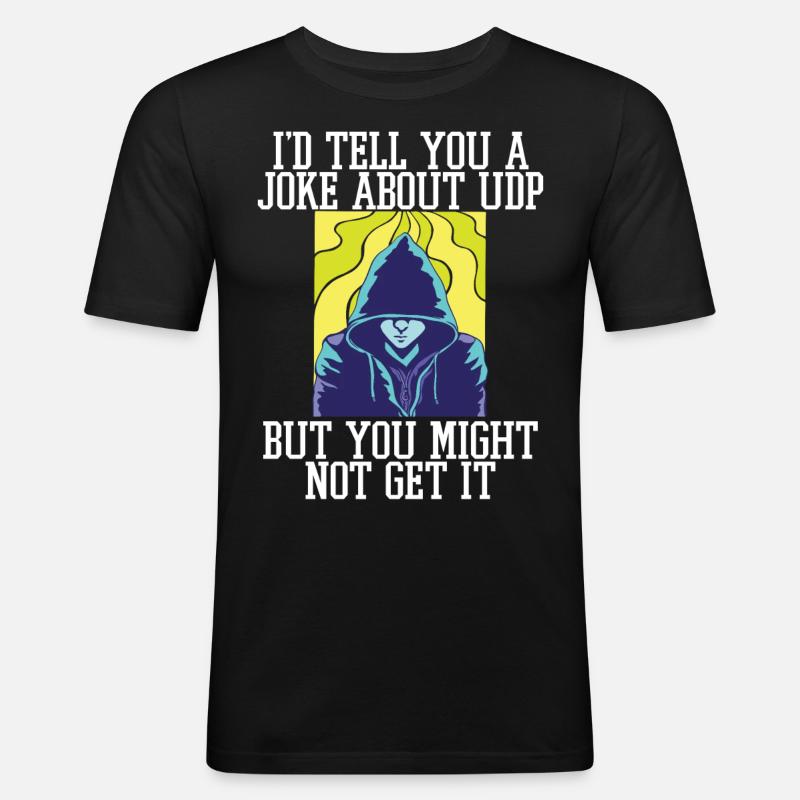Cybersecurity - IT-Sicherheit Informatiker - Männer Slim Fit T-Shirt - Schwarz
