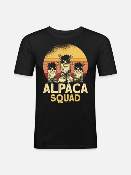 Alpace Squad Sunglasses - Männer Slim Fit T-Shirt - Schwarz