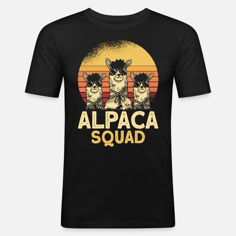 Alpace Squad Sunglasses - Men's Slim Fit T-Shirt - black
