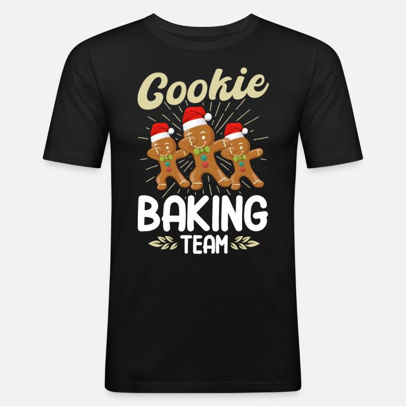 Cookie Baking Team - Men's Slim Fit T-Shirt - black