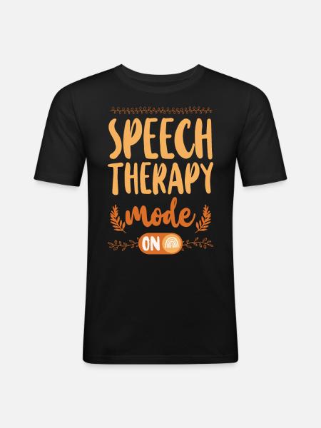 Speech Therapist Therapy Assistant - Men's Slim Fit T-Shirt - black