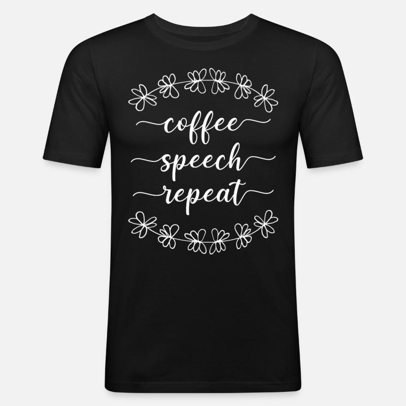 Speech Therapist Therapy Assistant - Men's Slim Fit T-Shirt - black