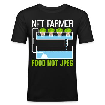 Hydroponics Indoor Gardening Horticulture - Men's Slim Fit T-Shirt - black - Front - Nik (191cm)