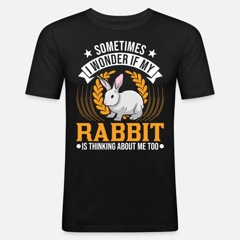Rabbit Rabbit Rabbit - Men's Slim Fit T-Shirt - black