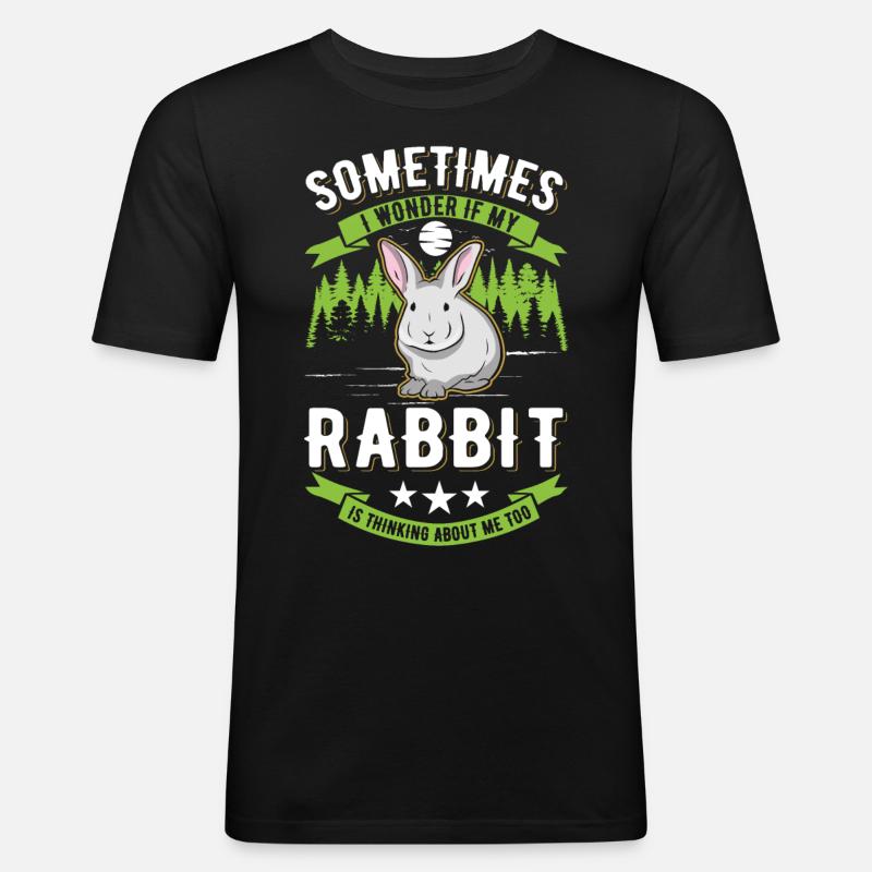 Rabbit Rabbit Rabbit - Men's Slim Fit T-Shirt - black