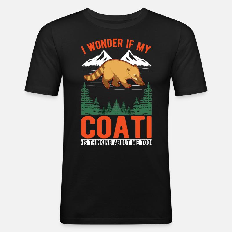 Coati Gift Coati Proboscis - Men's Slim Fit T-Shirt - black