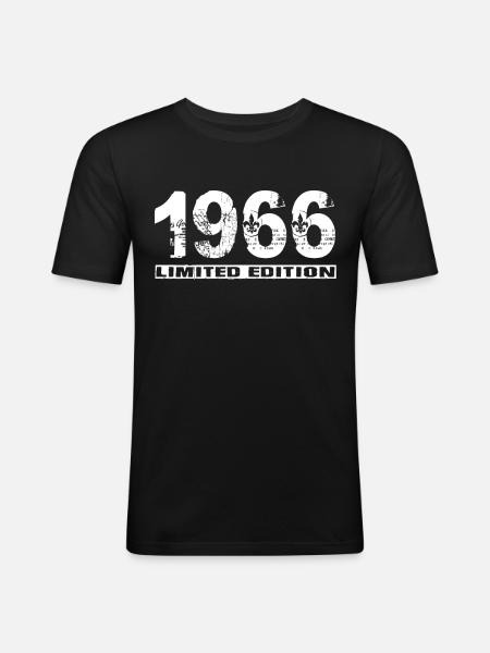 Limited Edition 1966 - Men's Slim Fit T-Shirt - black