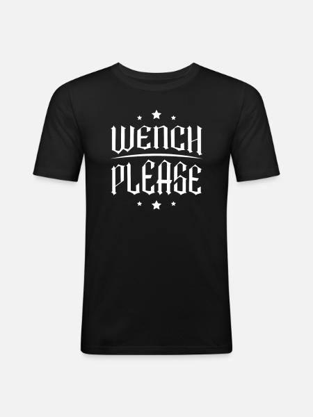 Prostituée s’il vous plaît Renaissance Fair Vikings Ren Faire - T-shirt près du corps Homme - noir