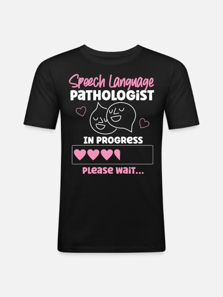 Speech Therapist Therapy Assistant - Men's Slim Fit T-Shirt - black