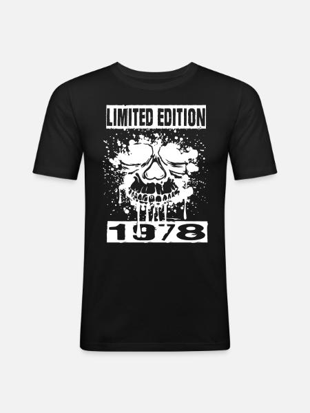 Limited Edition 1978 - Men's Slim Fit T-Shirt - black