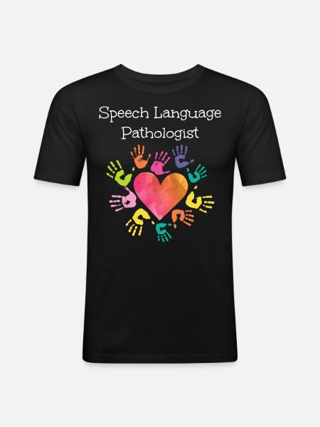 Speech Therapist Therapy Assistant - Men's Slim Fit T-Shirt - black
