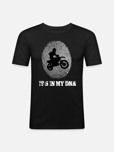 Motocross Its In My Dna - Men's Slim Fit T-Shirt - black