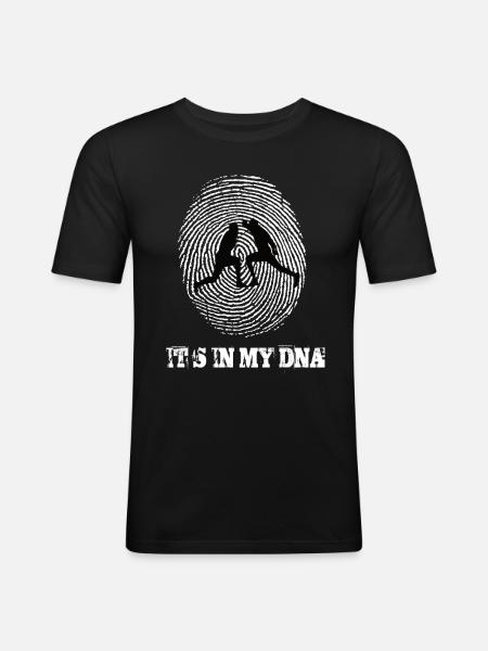 Fencing Its In My Dna - Men's Slim Fit T-Shirt - black