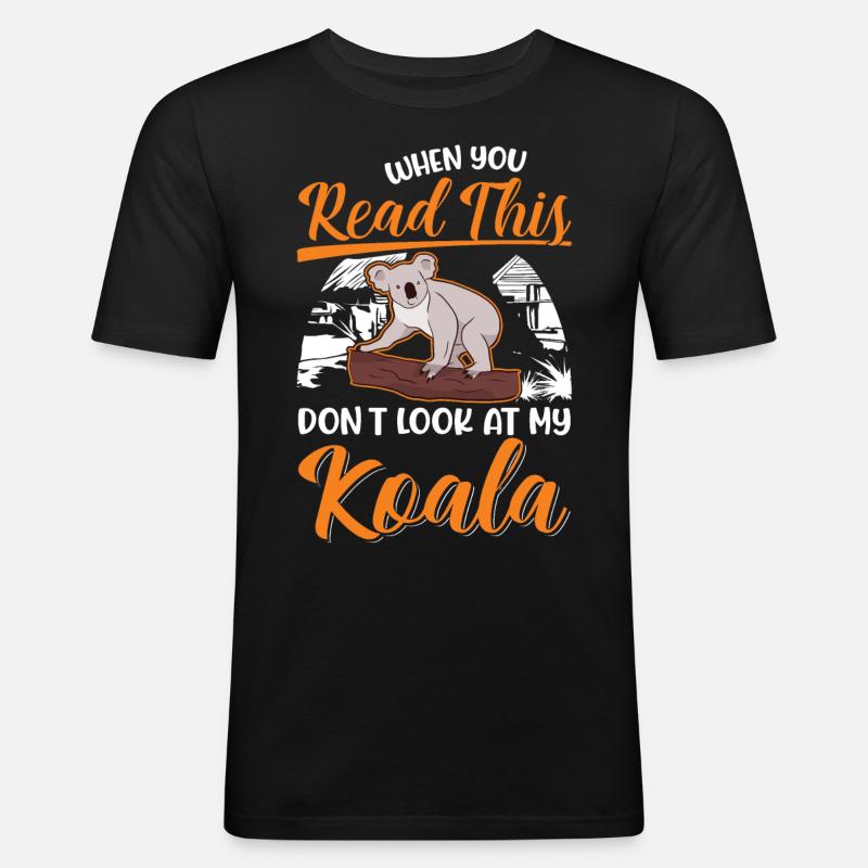 Koala Gift Koala Bear - Men's Slim Fit T-Shirt - black