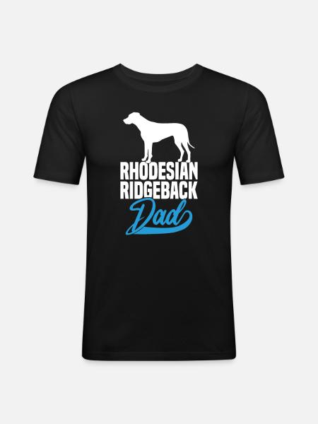 Rhodesian Ridgeback Dad - Men's Slim Fit T-Shirt - black