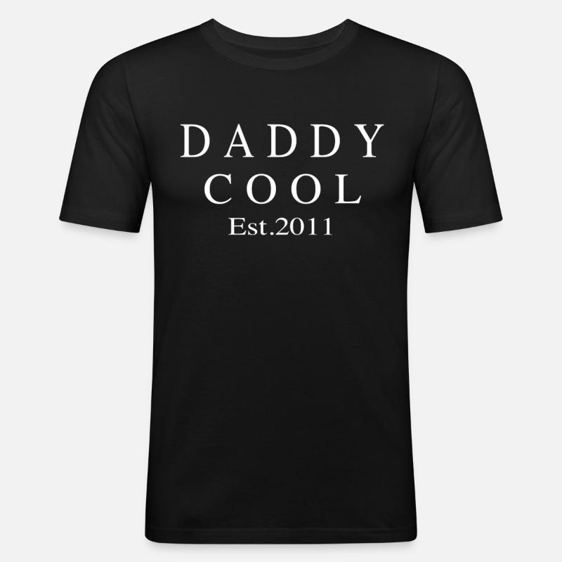 Daddy Cool est 2011 - Men's Slim Fit T-Shirt - black