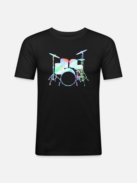 Drummers Drummers Drummers Drummers - Men's Slim Fit T-Shirt - black