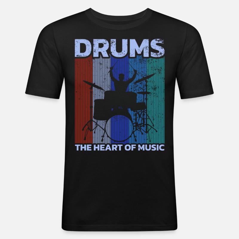Drummers Drummers Drummers Drummers - Men's Slim Fit T-Shirt - black