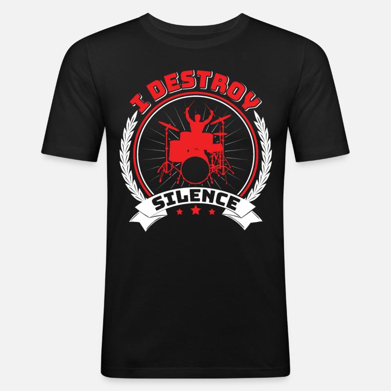 Drummers Drummers Drummers Drummers - Men's Slim Fit T-Shirt - black