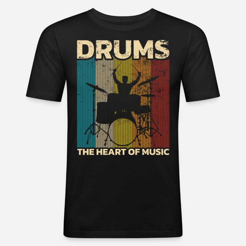 Drummers Drummers Drummers Drummers - Men's Slim Fit T-Shirt - black