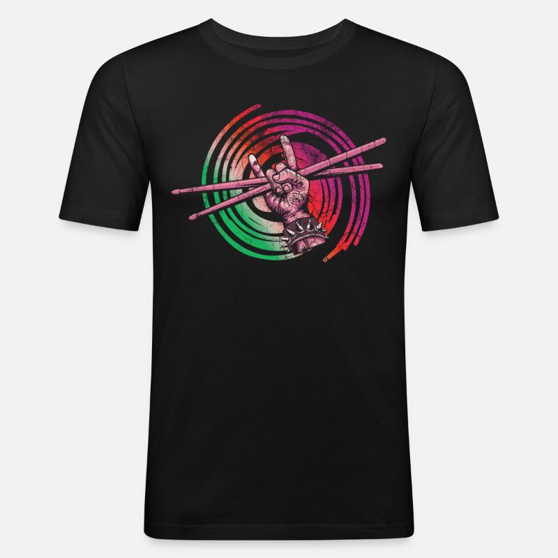 Drummers Drummers Drummers Drummers - Men's Slim Fit T-Shirt - black