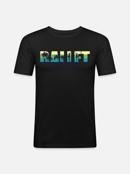 Ballet Danseuse Danse Ballerine - T-shirt près du corps Homme - noir