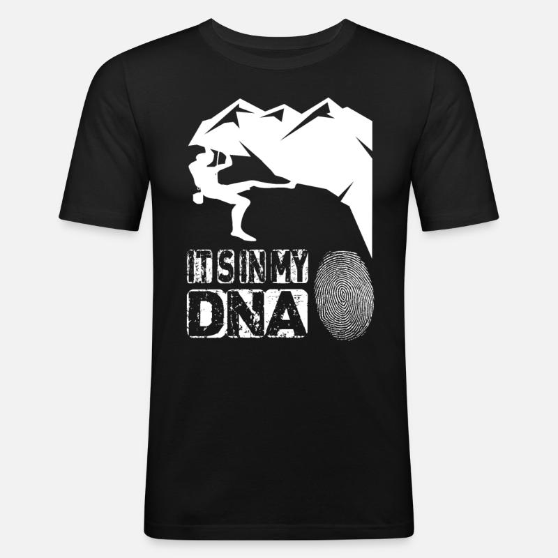 Grimper dans mon ADN - T-shirt près du corps Homme - noir