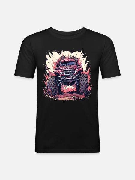Monster truck - Men's Slim Fit T-Shirt - black