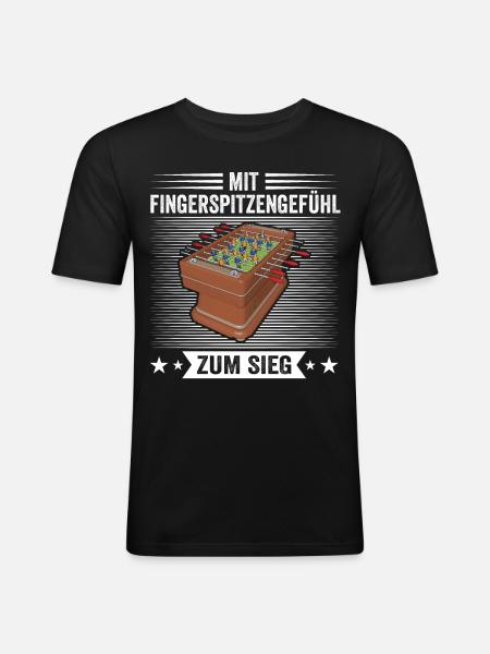 Foosball Gift Fans Wuzler Foosball - Men's Slim Fit T-Shirt - black