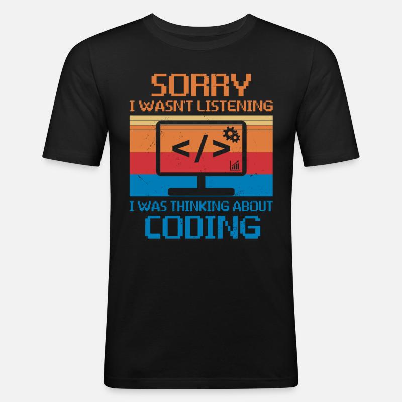 Webentwickler Website-entwicklung It-programmierer - Männer Slim Fit T-Shirt - Schwarz