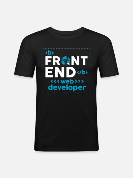 Webentwickler Website-entwicklung It-programmierer - Männer Slim Fit T-Shirt - Schwarz