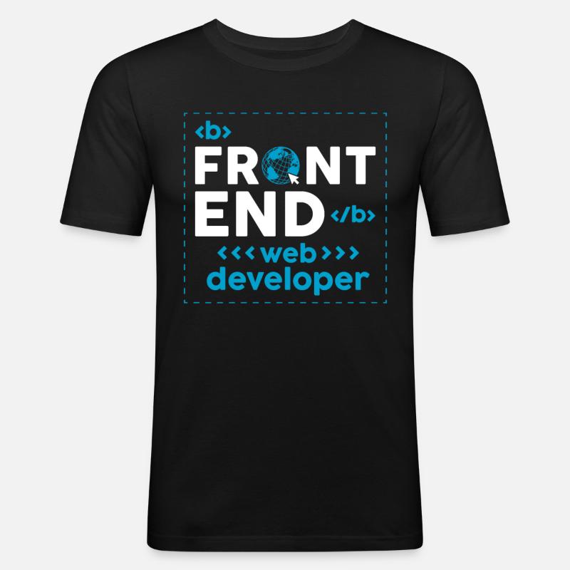 Webentwickler Website-entwicklung It-programmierer - Männer Slim Fit T-Shirt - Schwarz