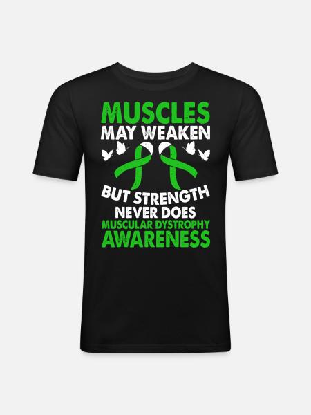 Muscular Dystrophy Awareness Month - Men's Slim Fit T-Shirt - black