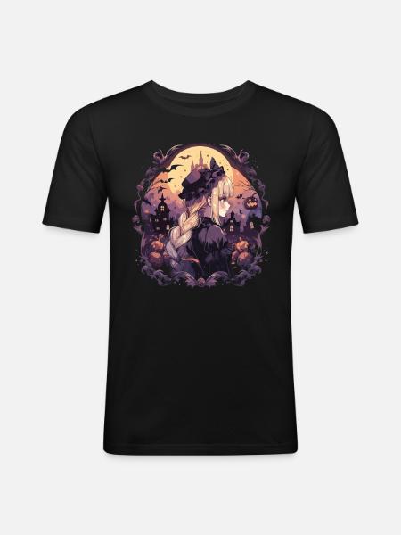 Witch Helloween Witches Outfit Witches - Men's Slim Fit T-Shirt - black