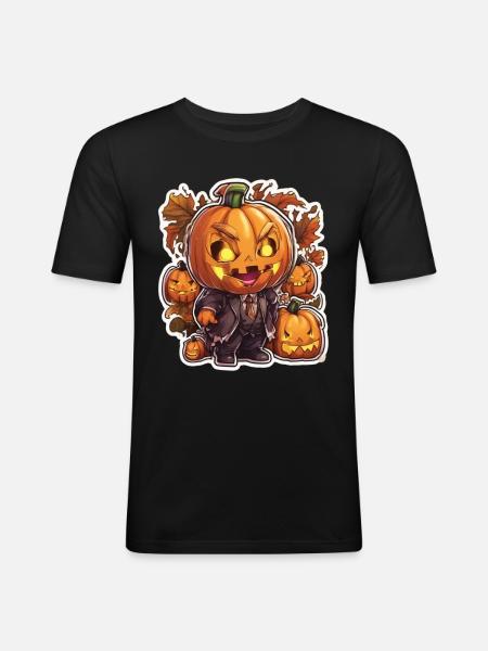 Pumpkin Halloween Halloween Pumpkin Pumpkin - Men's Slim Fit T-Shirt - black