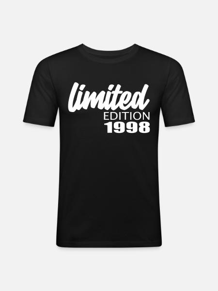 Édition limitée 1998 - T-shirt près du corps Homme - noir