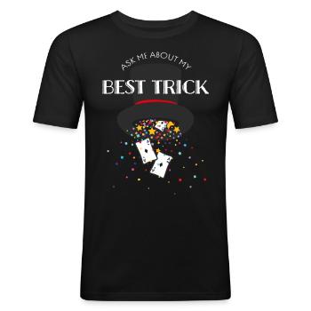 Magician Magic Shoe Stage Magician Hobby Magician - Men's Slim Fit T-Shirt - black - Front - Nik (191cm)