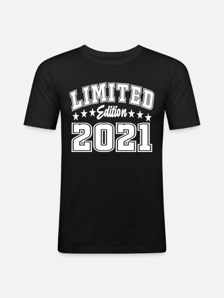 Édition limitée 2021 - T-shirt près du corps Homme - noir