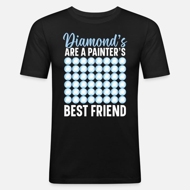 Diamond Painting Tools Diamond Painter - Men's Slim Fit T-Shirt - black