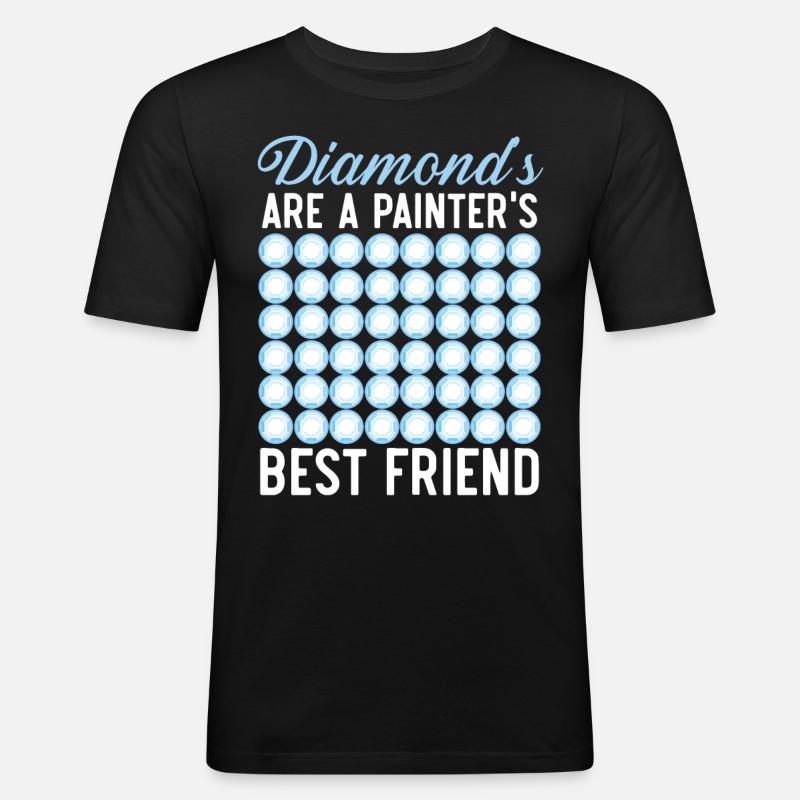 Diamond Painting Tools Diamond Painter - Men's Slim Fit T-Shirt - black