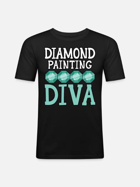 Diamond Painting Tools Diamond Painter - Men's Slim Fit T-Shirt - black