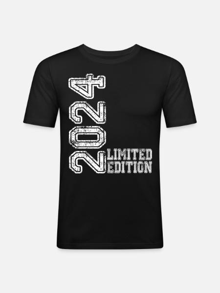 Édition limitée 2024 - T-shirt près du corps Homme - noir