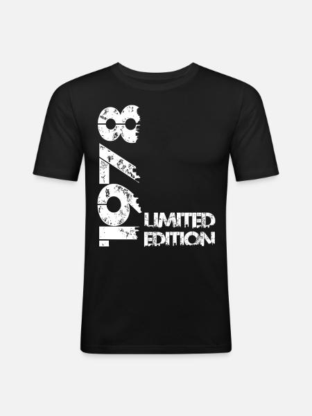 Limited Edition 1978 - Men's Slim Fit T-Shirt - black