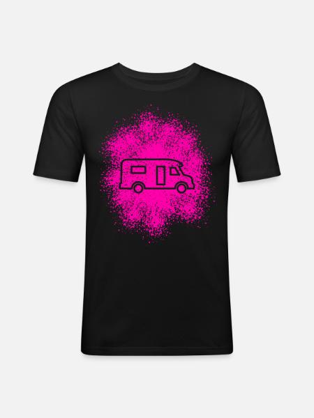 Semi-integrated motorhome Semi-integrated - Men's Slim Fit T-Shirt - black