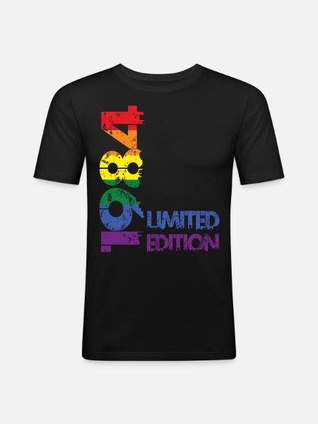 Limited Edition 1984 - Men's Slim Fit T-Shirt - black