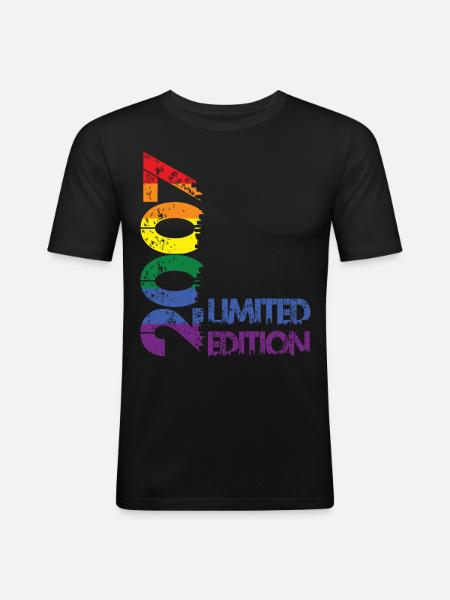 Limited Edition 2007 - Männer Slim Fit T-Shirt - Schwarz