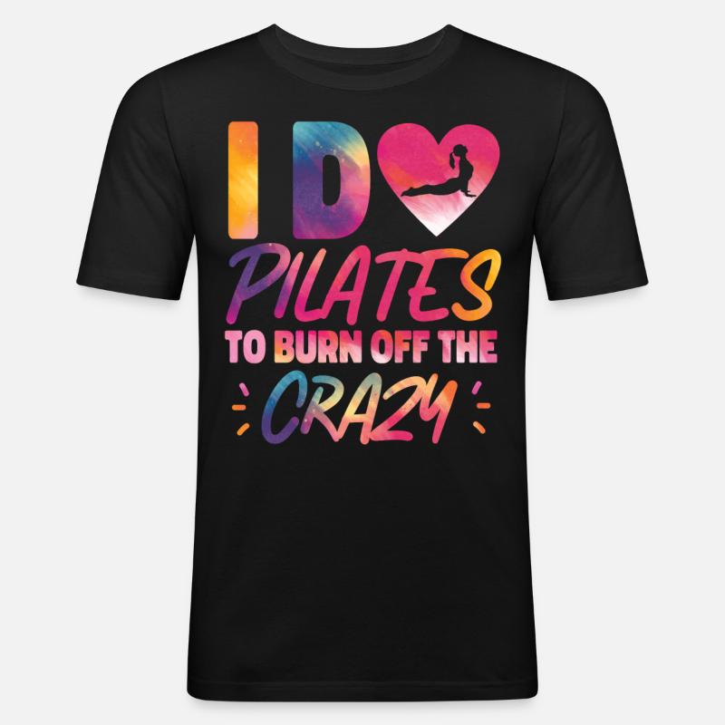 Pilates Instructor Teacher - Männer Slim Fit T-Shirt - Schwarz