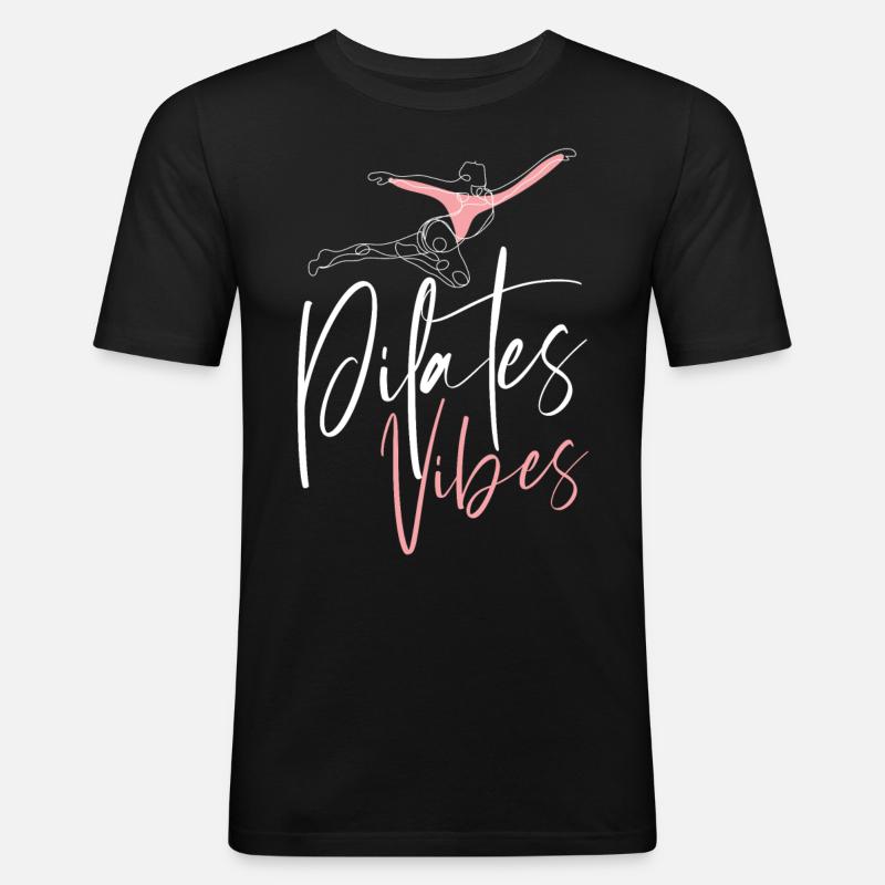 Pilates Instructor Teacher Pilates - Männer Slim Fit T-Shirt - Schwarz