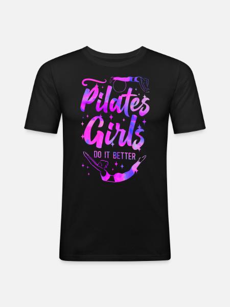 Pilates Instructor Teacher Pilates - Men's Slim Fit T-Shirt - black